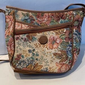 Vintage Mitzi Floral Tapestry Shoulder Bag